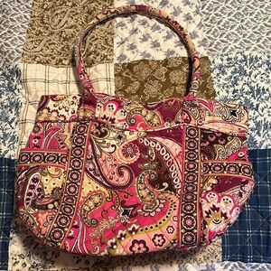 Vera Bradley hard bottom tote shoulder bag. like new!